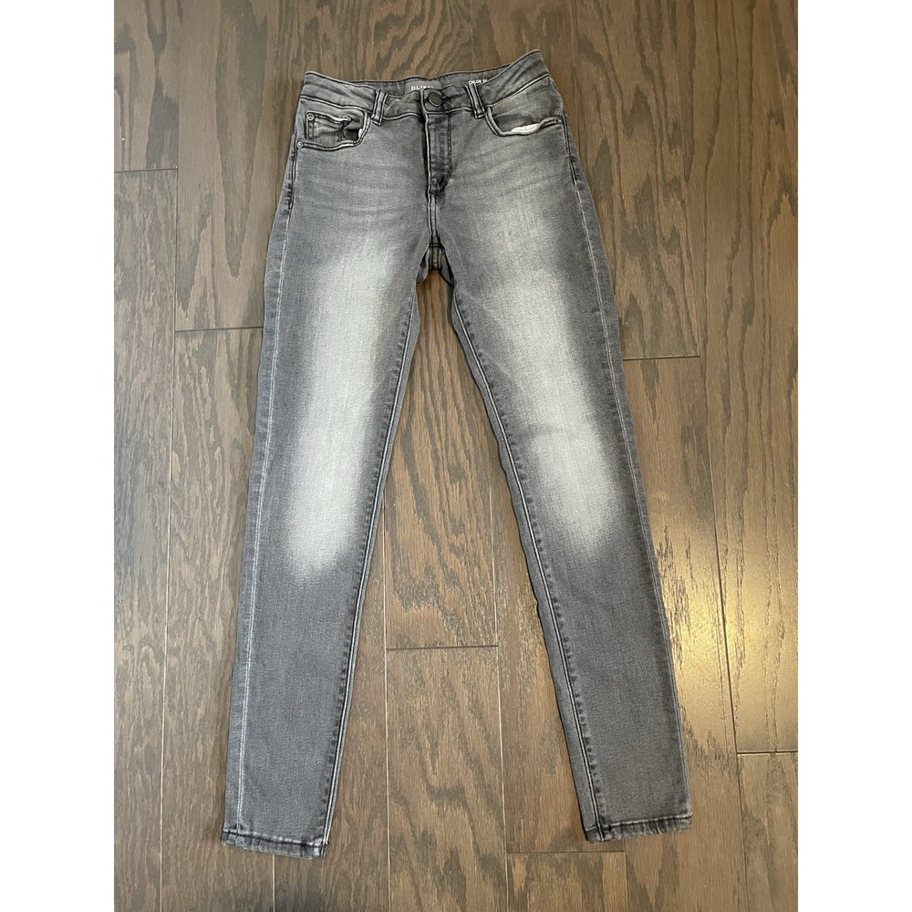 DL1961 Chloe Skinny Jeans Size 12‎ Blue 27.5" Inseam Gray